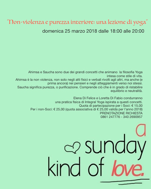 Non-violenza e purezza interiore: una lezione di Yoga