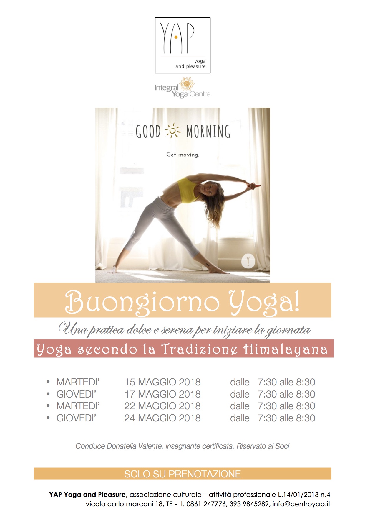 Buongiorno Yoga! 4 lezioni di Yoga Himalayano a maggio