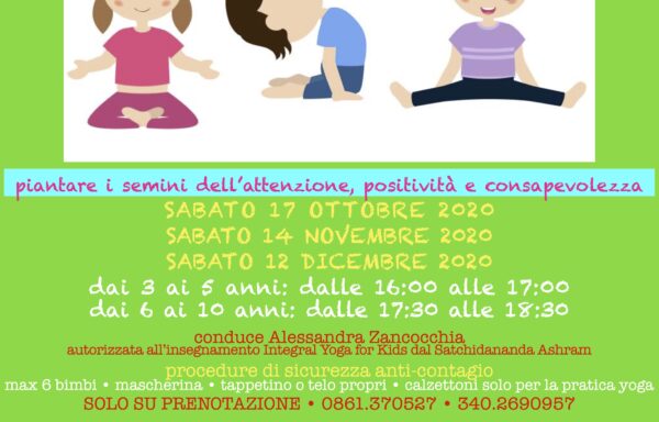 Semi di Yoga (Integral Yoga Bimbi) Autunno 2020